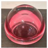 LL  - Murano Style Pink Art Glass Bowl