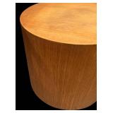 LL  - Vintage Round Wooden Accent Table