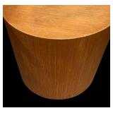 LL  - Vintage Round Wooden Accent Table