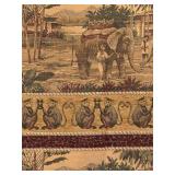 LL  - Elephant Motif Decorative Tapestry / Fabric