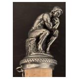 LL - Set of 4 Decorative Metal and Cork Bottle Stoppers with Chains