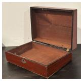 LL  - Pair of Vintage Wood Dresser Boxes with Decorative Accents