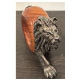 LL  - Set of 4 Wood and Metal Animal Motif Napkin Rings