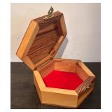 LL  - Set of 3 Decorative Wooden and Inlay Trinket Boxes