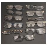 O - Collection of 11 Reading Glasses Various Styles and Strengths