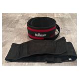 LL  - Lot of 2 Lifting Belts - Bollinger and Body Belt Ergonomic Support