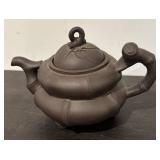 LL  - Set of 2 Petite Asian Yixing-Style Clay Teapots