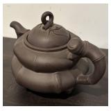 LL  - Set of 2 Petite Asian Yixing-Style Clay Teapots
