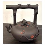 LL  - Set of 2 Petite Asian Yixing-Style Clay Teapots