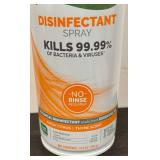 LL  - Set of 4 Seventh Generation Disinfectant Spray Bottles 13.9 oz Fresh Citrus & Thyme
