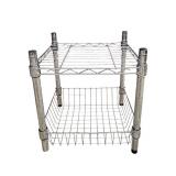 BS - Set of 3 Chrome Metal NSF Wire Storage Racks