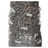 LR - Pair of 42-Inch Metal Topiary Sculptures with Bird Accents