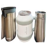 ENT - Set of 7 Insulated Drinkware Tumblers and Bottles Various Brands
