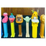 BS - Collection of 12 Assorted PEZ Dispensers and PEZ for Pets Dog Treat Dispenser