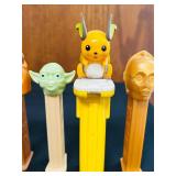 BS - Collection of 12 Assorted PEZ Dispensers and PEZ for Pets Dog Treat Dispenser