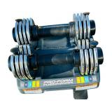 G - Adjustable Weight Bench with ProForm Dumbbells and SPRI 6lb Medicine Ball