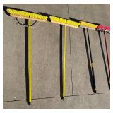G - Set of 6 Heavy-Duty Push Brooms Assorted Sizes