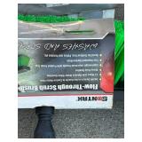 G - Collection of 5 Long-Handled Brooms and Scrub Brushes