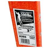 G - Werner 3 ft Extra Heavy Duty Fiberglass Step Ladder, 300 lb Capacity