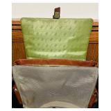 BS - Bosca Leather and Canvas Messenger Bag