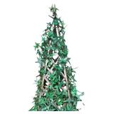 BS - Pair of 34-Inch Artificial Topiary Ivy Plants in Square Planters