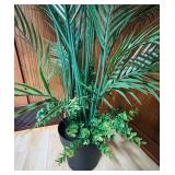 LR - 56-Inch Artificial Palm Tree in Black Planter