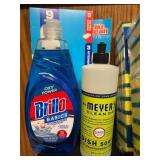 MB - Bulk Lot Cleaning Supplies with Sponges, Dish Soap, and Surface Cleaners