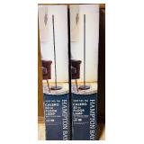MB - Set of 2 Hampton Bay Calero 50 in Floor Lamps Matte Black Finish