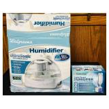 MB - Set of 2 Ultrasonic Humidifiers - Walgreens Cool Mist and Comfort Zone Portable