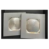 MB - Charter Club Home Silvertone Charger Plates Set of 8 in Boxes