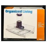 MB - Organized Living 15.75 Inch Extra Deep Sliding Organizer - White