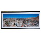 BS - Panoramic Framed Print of Colorful Cityscape