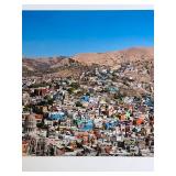 BS - Panoramic Framed Print of Colorful Cityscape