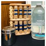 MB - Bathroom Storage Cabinet with Bath Accessories and Decor Set