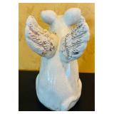 MB - 11-Inch Ceramic Pig with Wings Figurine