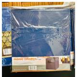 BS - Set of 8 Blue Fabric Storage Drawers 10.5 in x 11 in x 10.5 in