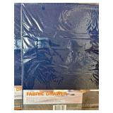 BS - Set of 8 Blue Fabric Storage Drawers 10.5 in x 11 in x 10.5 in