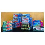 DR - Assorted Food Storage and Trash Bags Collection Including Ziploc, Handi-Wrap, Our Family, Go Green, and More