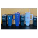 MB - Set of 6 Insulated Travel Tumblers - Milwaukee, Hydro Flask, Vikings, Bass Pro Shops