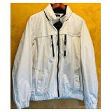MB - Tommy Hilfiger White Full-Zip Jacket Size Large