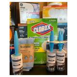 MB - Household Cleaning and Laundry Supply Lot with Light Bulbs and Filters