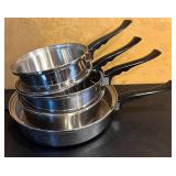 K - Homemakers Guild Stainless Steel 7-Piece Cookware Set with Lids