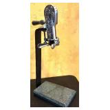 K - Vintage Roger Estate Wine Bottle Corkscrew Opener with Granite Base and Tabletop Stand