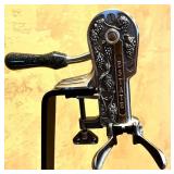 K - Vintage Roger Estate Wine Bottle Corkscrew Opener with Granite Base and Tabletop Stand
