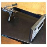 K - Vintage Roger Estate Wine Bottle Corkscrew Opener with Granite Base and Tabletop Stand