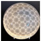 K - Kitchen Storage and Serveware Lot with Pfaltzgraff Bowl, Pyrex, Anchor Hocking, Red Ramekins, and Bombay Prep Bowls