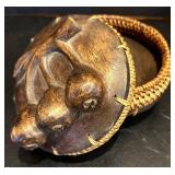 K - Set of 3 Vintage Trinket Boxes - Wood Carved, Painted & Decorative Styles