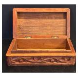 K - Set of 3 Vintage Trinket Boxes - Wood Carved, Painted & Decorative Styles