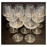K - Set of 9 Luigi Bormioli Italian Wine Glasses