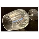 K - Set of 9 Luigi Bormioli Italian Wine Glasses